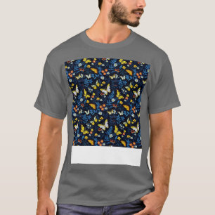 T-shirt Papillon Motif sans couture Boho mignon Insecte de
