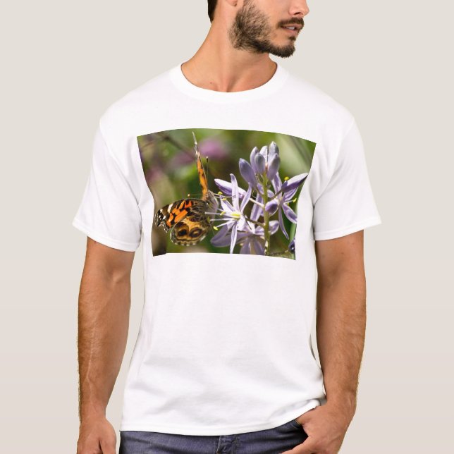 T-shirt Papillon orange sur les vêtements et les cadeaux d (Devant)