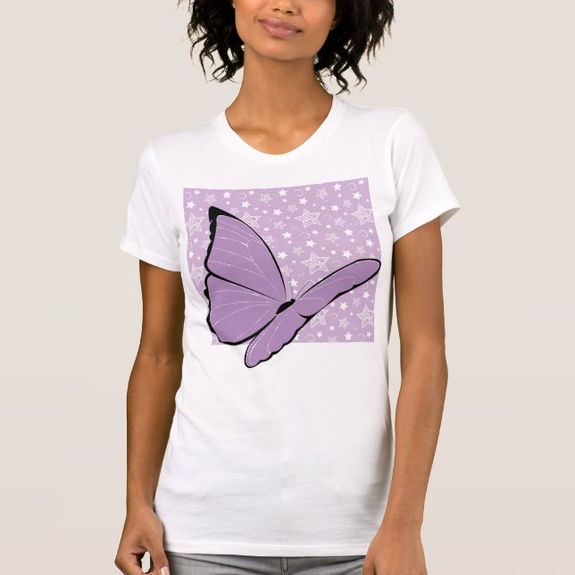T-shirt Papillon pourpre de conscience (Devant)