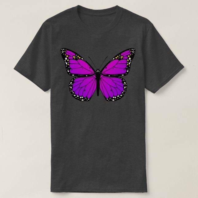 T-shirt Papillon pourpre Love Monarch Papillons pourpre B (Design devant)