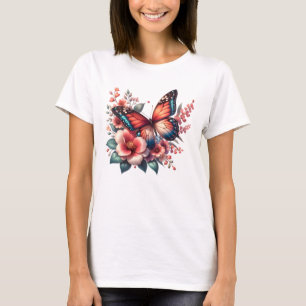 T-shirt Papillon Printemps Sublimation Clipart-96284