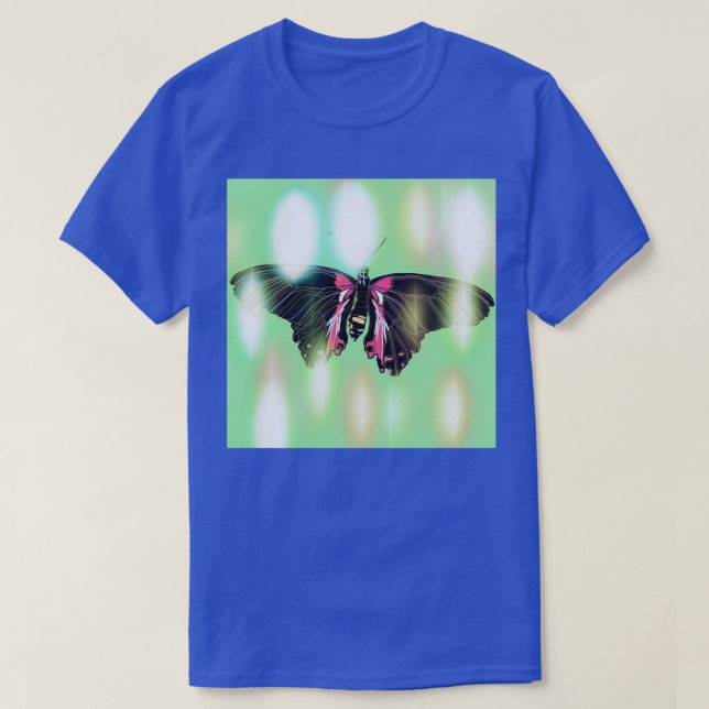 T-shirt papillon renaissance d'un papillon avec séquoias b (Design devant)