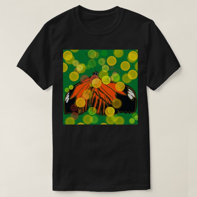 T-shirt papillon renaissance d'un papillon avec séquoias b (Design devant)