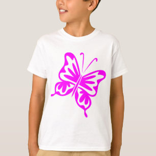 T-shirt Papillon rétro - Magenta