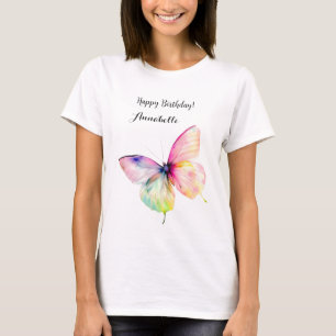T-shirt Papillon rose délicat dans les couleurs pastel arc
