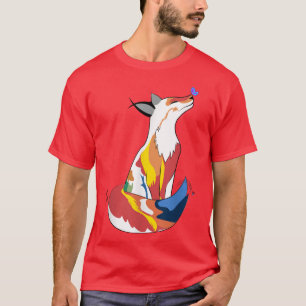 T-shirt Papillon rouge Fo Et mignon