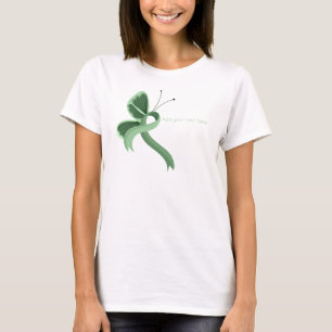 T-Shirt Papillon Ruban de Sensibilisation Vert Cla