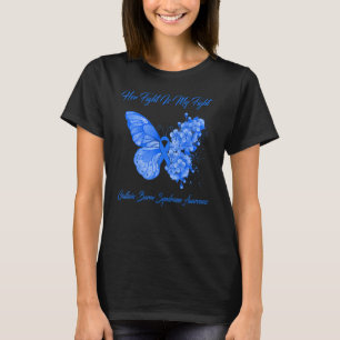 T-shirt Papillon Son combat est mon combat Guillain Barre 