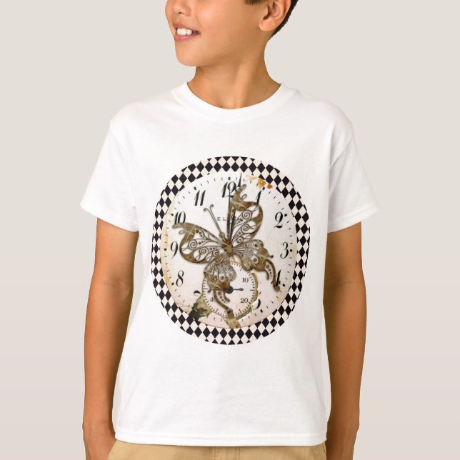 T-shirt Papillon Steampunk Round (Devant)