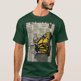 T-shirt Papillon sur mon journal