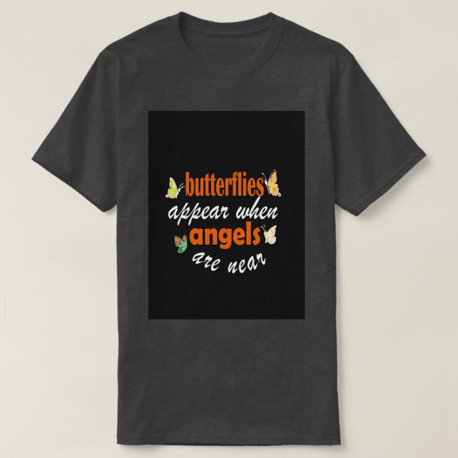 T-shirt papillons apparaissent lorsque les anges sont près (Design devant)
