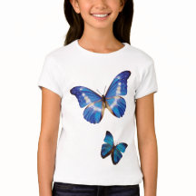 Papillons bleus de Morpho