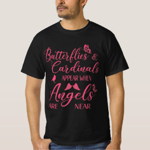 T-shirt Papillons & Cardinaux Apparaissent Quand Angel Est
