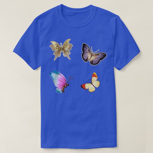 T-shirt Papillons colorés (Design devant)