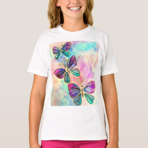 T-shirt Papillons colorés mignons -