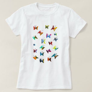 T-shirt Papillons couleur aquarelle