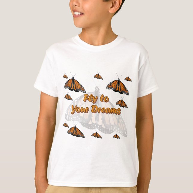 T-shirt Papillons de monarque (Devant)