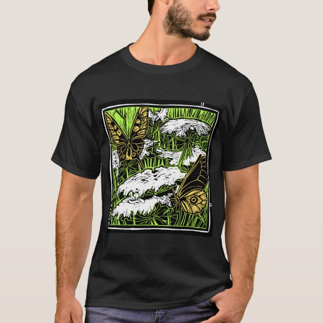 T-shirt Papillons et dentelle de la reine Anne (Devant)