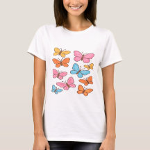 Papillons Kawaii colorés - Motif Pastel mignon