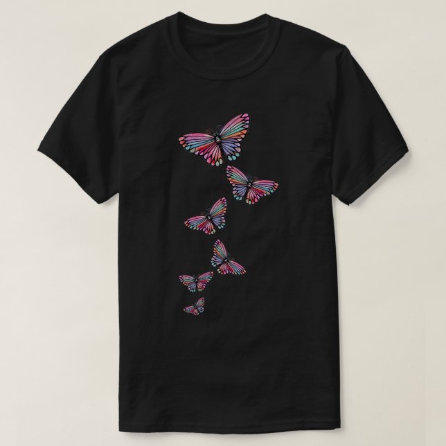 T-shirt Papillons volant Papillon assez mou (Design devant)