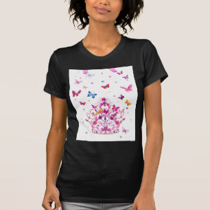 T-shirt Papillons volants colorés avec des objets d'art de