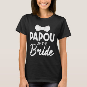 T-shirt Papou De L'Épouse Groom Heureux Mariage Marié Hus