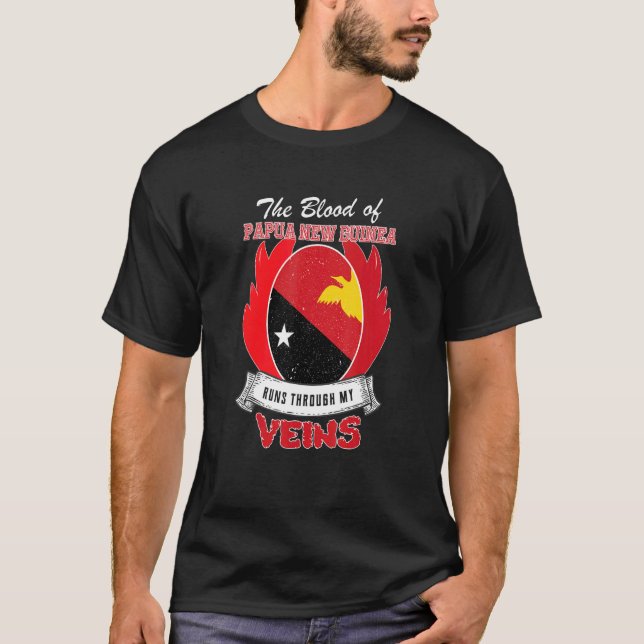 T-shirt Papouasie-Nouvelle-Guinée dans mes veines (Devant)
