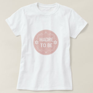 T-shirt Pappel rose or picado Madre pour être Baby shower