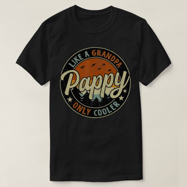 T-shirt Pappy Comme Un Grand-Père Seulement Glacière Vinta (Design devant)