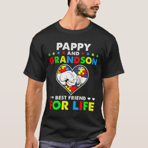 T-shirt Pappy Et Grand-Fils Meilleur Ami Pour La Vie Autis