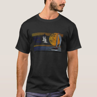 T-shirt Pappy Père's Day Voilier Bateau Capitaine Vintag