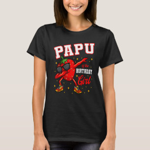 T-shirt Papu De L'Anniversaire Fille Dabbing Fraise Annive
