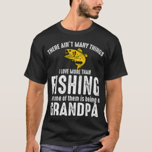 T-shirt Papy Pêcheur Activité de Plein Air Hobby Drôle de