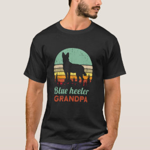 T-shirt Papy rétro Blue Heeler Chien de bétail australien