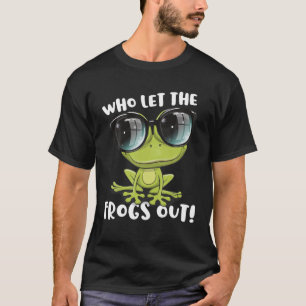 T-shirt Pâque Drôle Qui A Laissé Les Grenouilles Sortir Se