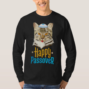 T-shirt Pâque Happy Pâque Chat Seder Juif Fête