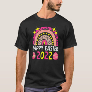 T-shirt Pâques 2022 Arc-en-ciel T mignonne Joyeux Pâques 2