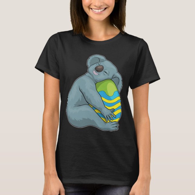 T-shirt Pâques de koala Œuf de Pâques Dormant (Devant)