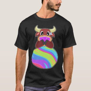 T-shirt Pâques de taureau de poker