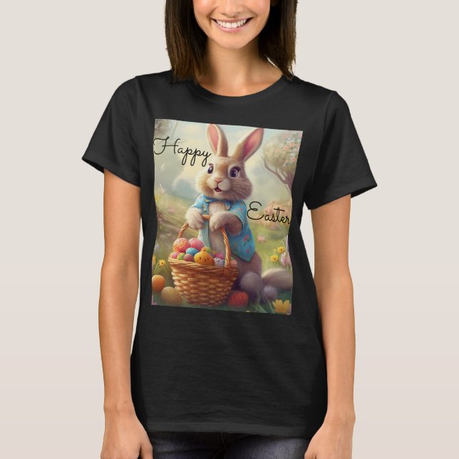 T-shirt Pâques Enchantées - Lapin Whimsical (Devant)