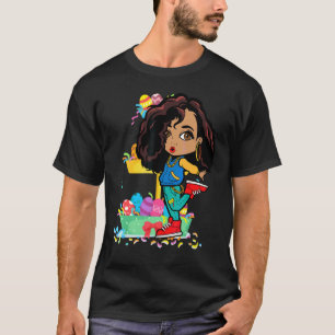 T-shirt Pâques Hip hop Danse Amour Dab Vacances Amusants E