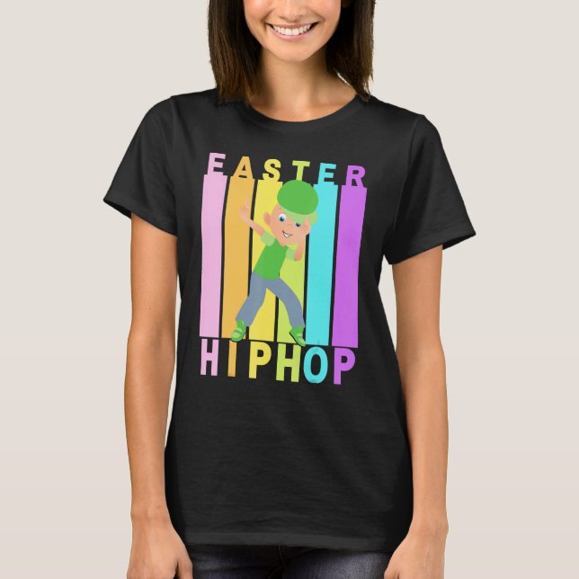 T-shirt Pâques Hip hop Danse Amour Dab Vacances Amusants E (Devant)