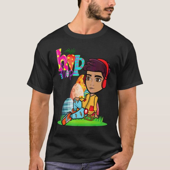 T-shirt Pâques Hip hop Danse Amour Dab Vacances Amusants E (Devant)