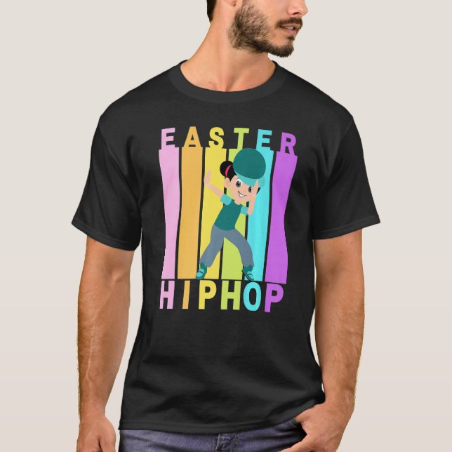 T-shirt Pâques Hip hop Danse Amour Dab Vacances Amusants E (Devant)