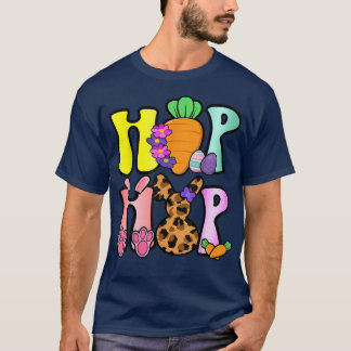 T-shirt Pâques Hip hop mignonnes pour les filles Leopard B
