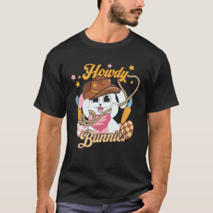 T-shirt Pâques Howdy Lapins Rodéo Western Country Sudiste