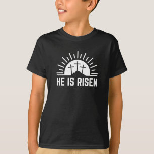 T-shirt Pâques Il Est Ressuscité Chrétien