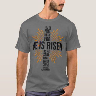 T-shirt Pâques Jésus Il est ressuscité Bible Verse Christi
