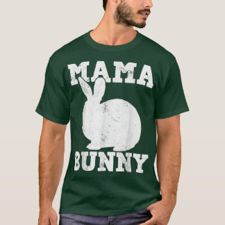 T-shirt Pâques Jour Maman Lapin Lapin Lapin Lapin