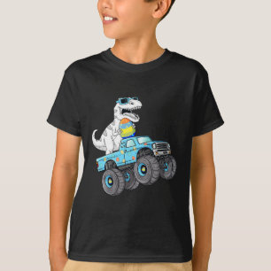 T-shirt Pâques Jour T Rex Dino Monter Un Monster Camion Ga